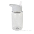 450mL Single Wall Water Bottle With Straw